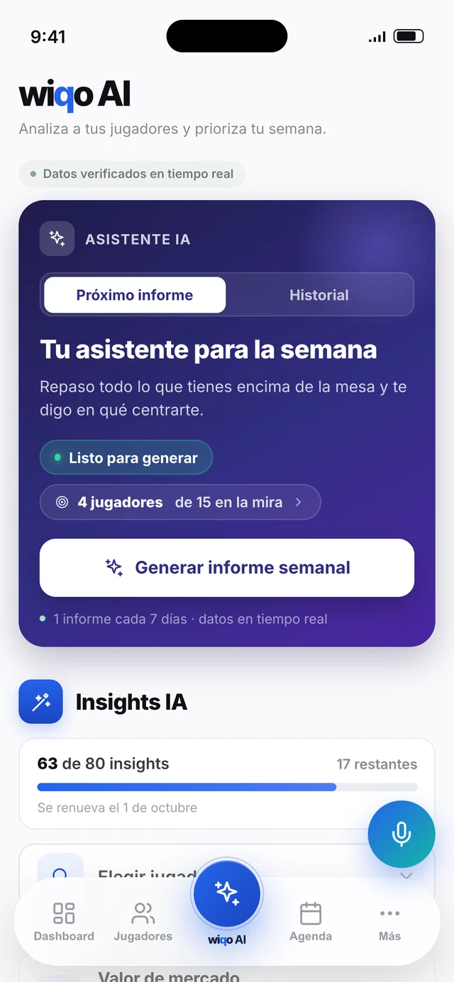 wiqo AI: asistente e insights