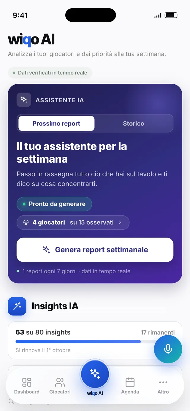wiqo AI: assistente e insights