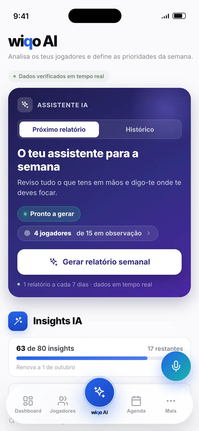 wiqo AI: assistente e insights