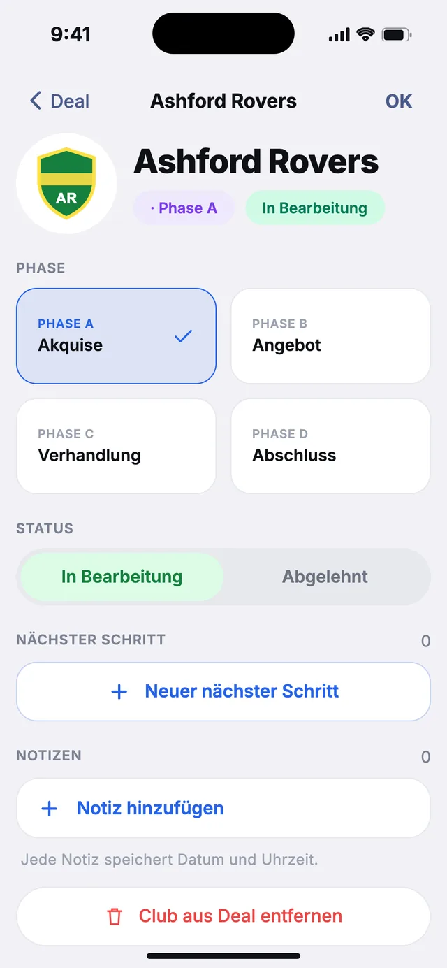 wiqo · Jeder Verein in seiner Phase