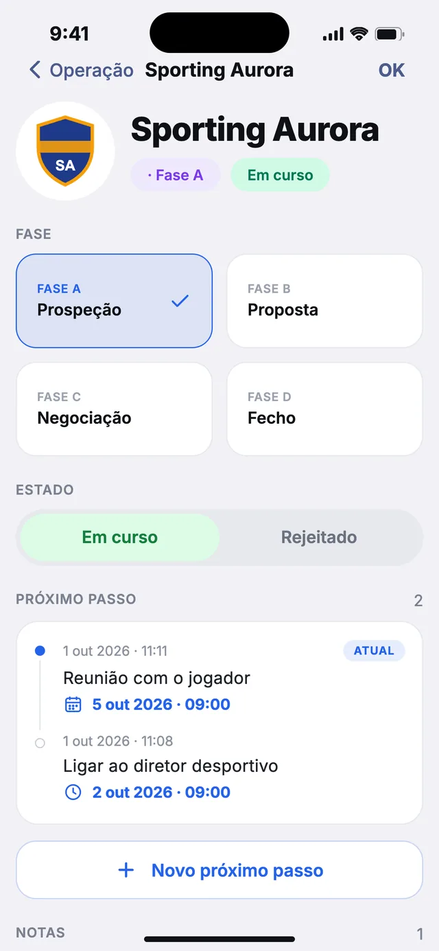 wiqo · Histórico de passos