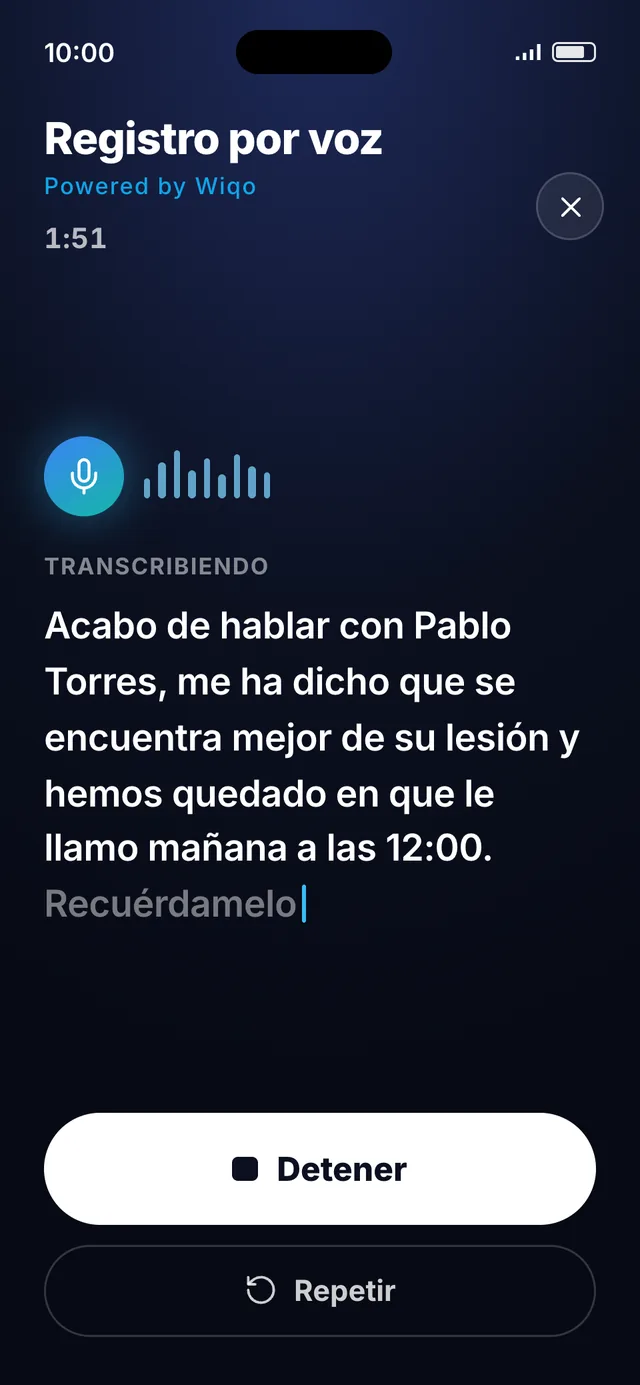 wiqo · wiqo lo transcribe en directo
