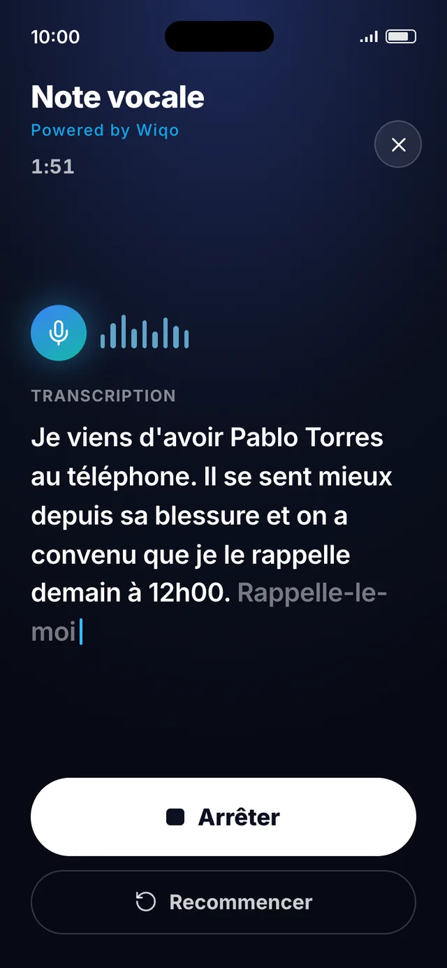 wiqo · wiqo transcrit en direct