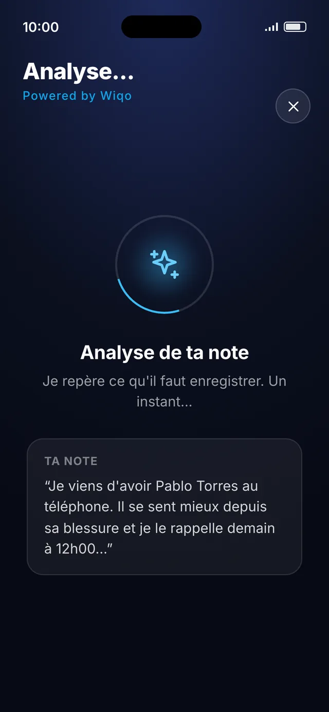 wiqo · L'IA analyse