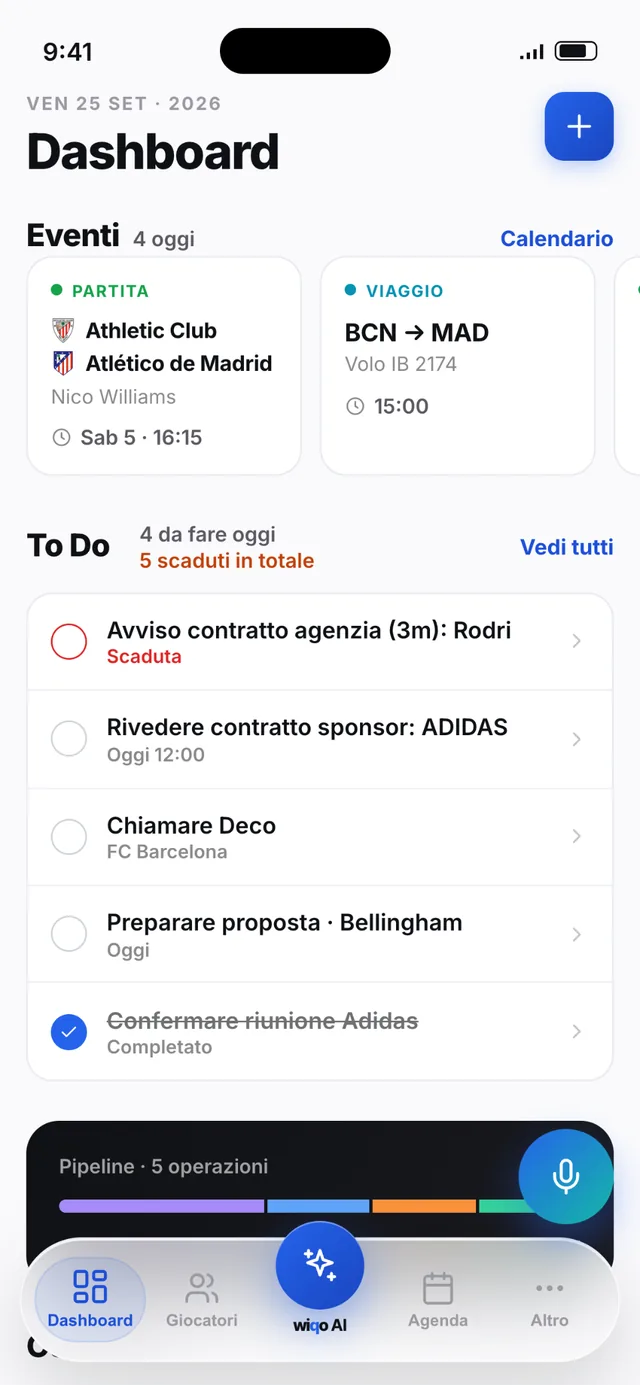wiqo · Premi il microfono