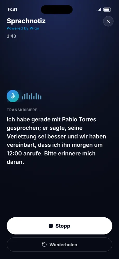wiqo · Sprachbericht